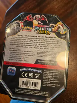 Pokemon TCG Scarlet and Violet Paldean Fates Tin Shiny Charizard ex - Image 5