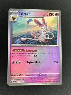 2025 Pokemon Master Ball Reverse Holo Sylveon 040/131 Prismatic Evolution - Image 1
