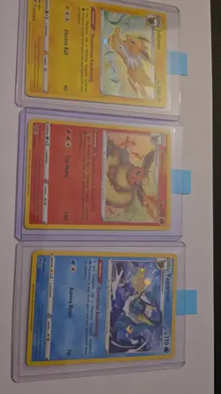 Pokemon FLAREON 026/185, JOLTEON 047/185, VAPOREON 030/185, Cosmos Holo Promo - Image 2