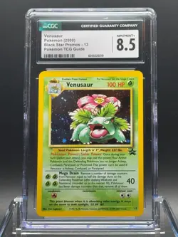 CGC 8.5 NM/MINT+ ✨- Venusaur 13/53 WOTC Black Star Promo Holo - 2000 Pokemon - Image 1