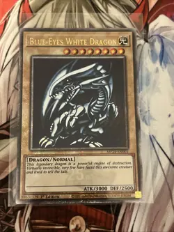 YUGIOH BLUE-EYES WHITE DRAGON QUARTER CENTURY SECRET RARE MP24-EN001 - Image 1