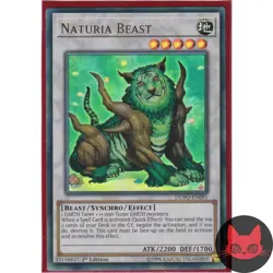 Yugioh Naturia Beast DUPO-EN091 Ultra Rare 1st Edition NM - Image 1