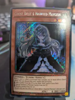 YuGiOh! Ghost Belle & Haunted Mansion RA01-EN011 Platinum Rare 1st Ed - Image 1