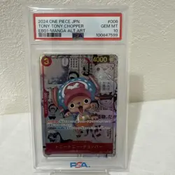 PSA10 Tony Tony Chopper Comic Parallel One Piece Card Japanese - Image 1