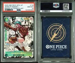 PSA10 Jewelry Bonney Super Parallel OP12-118 One Piece Card Japanese - Image 1