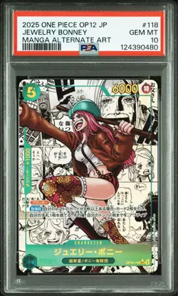 PSA10 Jewelry Bonney Super Parallel OP12-118 One Piece Card Japanese - Image 2