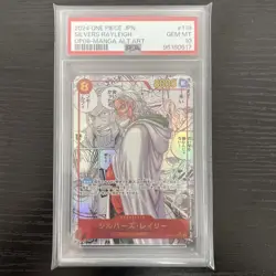 PSA10 Silvers Rayleigh Super Parallel Comic Parallel OP08-118 One Piece Card - Image 1