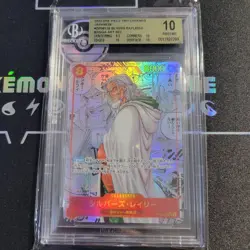 BGS10 Silvers Rayleigh Super Parallel Comic Parallel OP08-118 One Piece Card - Image 1