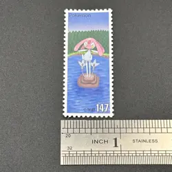 Mesprit Pokemon Stamp Card Shogakukan Nintendo Japanese TCG Vintage S126-3 - Image 2