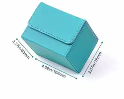 PU Leather Trading Card Deck Box - Fits 100+ Cards - MTG, Board Games, Organizer - Image 2