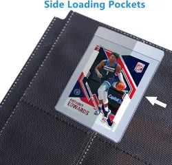 9 Pockets Card Binder for Semi Rigid Card Holders, Ringless Card Binder Album... - Image 4