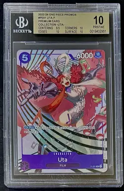 BGS 10 One Piece P-031 P Uta - English - Premium Card Collection Uta - Graded - Image 1