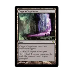 WOTC MtG Zendikar Crypt of Agadeem (R) NM - Image 1