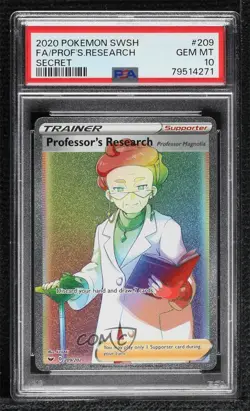 Rainbow - Professor's Research Pokemon Sword & Shield PSA 10 GEM MT - Image 1