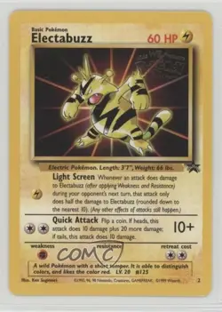 Pokemon The First Movie - Electabuzz WOTC Black Star #2 1999 - Image 1