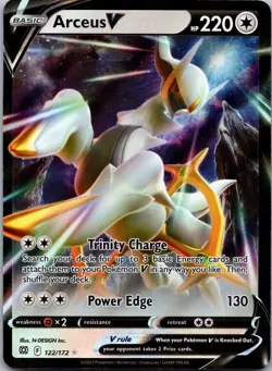 Pokemon Arceus V Ultra Rare Brilliant Stars 122/172 NM - Image 1