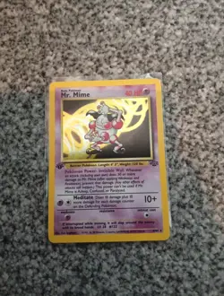 Mr Mime 6/64 Holo Rare 1st Edition Jungle WOTC Vintage Pokemon - Image 1