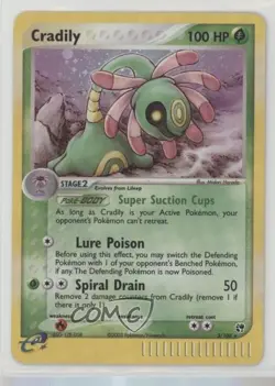Cradily Holo Pokemon EX Sandstorm #3 2003 - Image 1