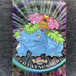 Crimped Pokemon Card Topps - Venusaur #3 Holo Foil Black Label - Image 1