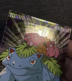 Crimped Pokemon Card Topps - Venusaur #3 Holo Foil Black Label - Image 2