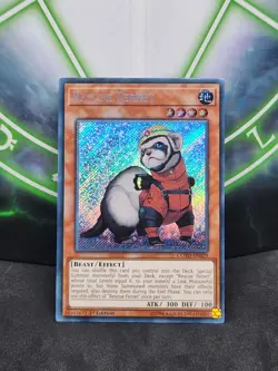 Yugioh Rescue Ferret COTD-EN029 Secret Rare 1st Edition NM - Image 1