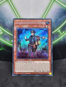 Yugioh Adamancipator Seeker SESL-EN001 Secret Rare 1st Edition NM - Image 1