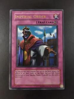 YUGIOH 2004 | IMPERIAL ORDER | DB1-EN086 | 1ST REPRINT | VG - EX | ULTRA RARE - Image 1