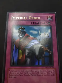 YUGIOH 2004 | IMPERIAL ORDER | DB1-EN086 | 1ST REPRINT | VG - EX | ULTRA RARE - Image 5