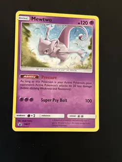 Pokemon Card Rare Holo Foil Mewtwo Sm77 Near Mint - Image 1