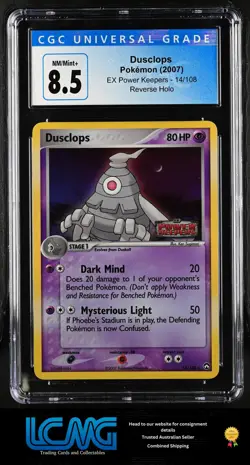 Pokemon TCG Card 2007 EX Power Keepers #14/108 Dusclops CGC 8.5 Reverse Holo - Image 1