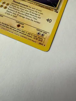 Pokemon TCG Zapdos Fossil Set Unlimited Rare Non-Holo Card 30/62 - Image 5