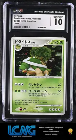 Pokemon TCG Card 2006 Space-Time Creation Torterra CGC 10 Holo Card - Image 1