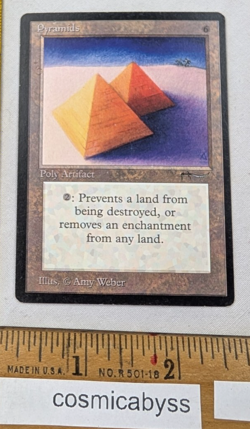 Pyramids Arabian Nights MTG Magic the Gathering CCG card - Image 1