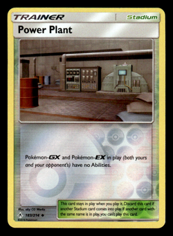 Power Plant 183/214 (NM, Pokemon Card, Unbroken Bonds, Stadium, Reverse Holo) - Image 1