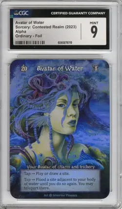 Sorcery: Contested Realm (Alpha), Avatar of Water (foil), CGC 9 - Image 1