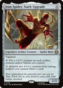 4x MTG Iron Spider, Stark Upgrade, NM-Mint, English Marvel's Spider-Man - Image 1