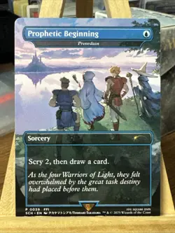 MTG *Preordain (Prophetic Beginning) X1* (NM) Store Champ Promo Final Fantasy - Image 1