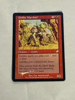 MTG FOIL Goblin Warchief Scourge Magic the Gathering - Image 1