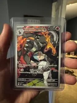 Pokemon TCG Team Rockets Houndoom Illustration Rare Card 191/182 Destined Rivals - Image 1