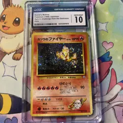 CGC 10 GEM MINT Blaine's Moltres Japanese Gym 2 Challenge #146 Holo Pokemon Card - Image 1