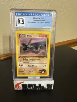 Brock's Onix 69/132 1st Edition Pokemon Gym Heroes CGC 9.5 - Image 1