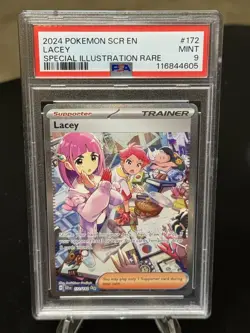 2024 POKEMON SCR EN-STELLAR CROWN SPECIAL ILLUSTRATION RARE #172 LACEY PSA 9 - Image 1