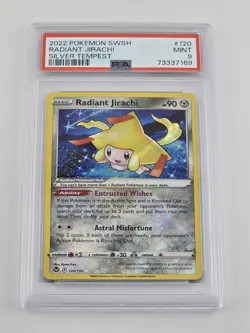 2022 Pokemon SWSH Silver Tempest 120 Radiant Jirachi PSA 9 MINT 💫 - Image 1