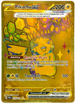 Pokemon Pikachu ex Prismatic Evolutions 179/131 Hyper Rare TCG - Image 1