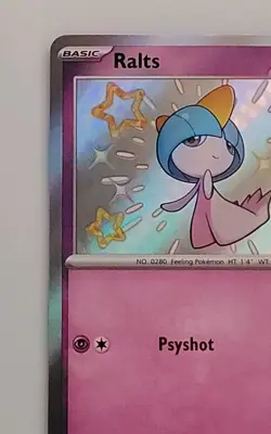 Ralts 153/091 2024 Pokemon SV Paldean Fates PAF EN Shiny Holo Rare NM/MINT - Image 2