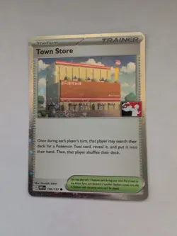 Play Stamped Town Store Cosmos Holo 196/197 - Pokemon Prize Pack Series 6 NM - Image 1
