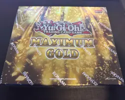 2020 YU-GI-OH MAXIMUM GOLD 1st EDITION BOOSTER BOX SEALED (4 PACKS) 83717851066 - Image 1