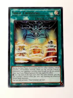 Yugioh Soul Crossing EGO1-EN002 ULTRA RARE 1st Edition NM - Image 1