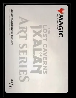 BASKING CAPYBARA ART CARD The Lost Caverns of Ixalan #22 ALCI(NM+)(MTG) - Image 2