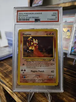 PSA 9 MINT Magmar # 44 WOTC Black Star Promo Pokemon Card - Image 1